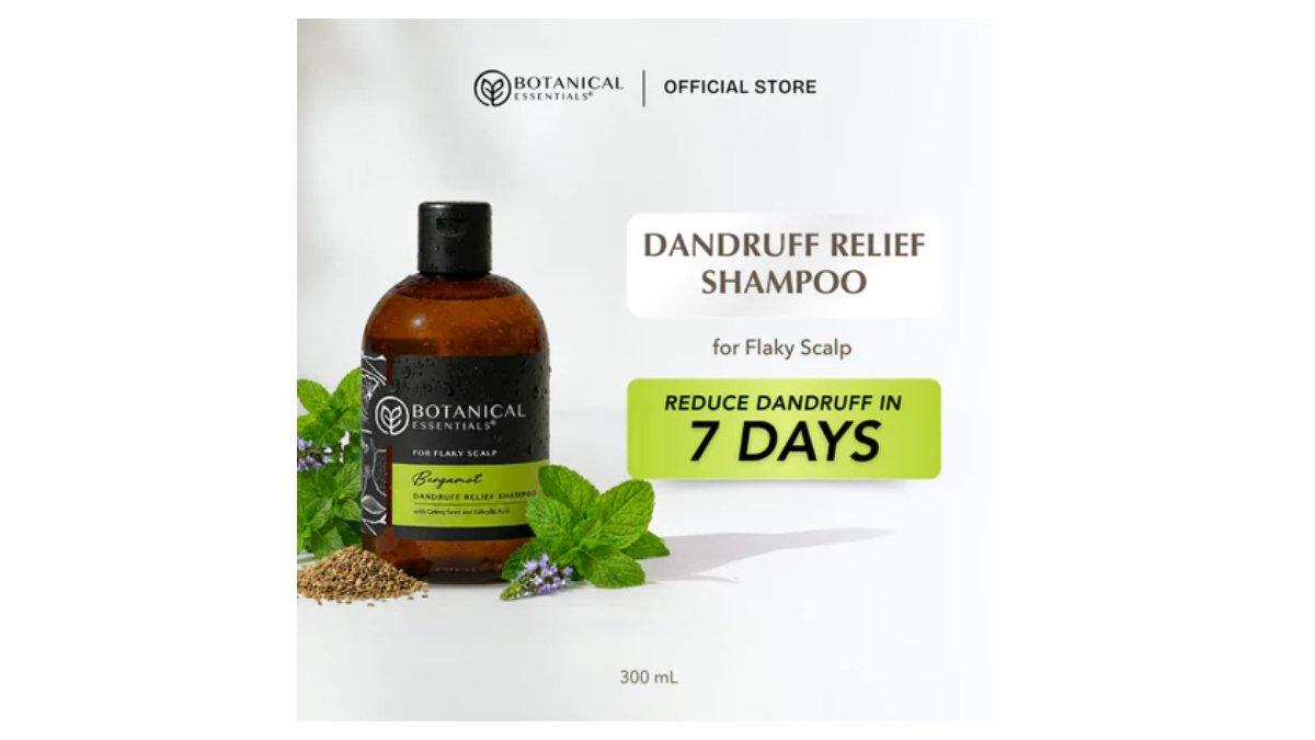 Ilustrasi rekomendasi Botanical Essentials - Dandruff Relief Shampoo Bergamot