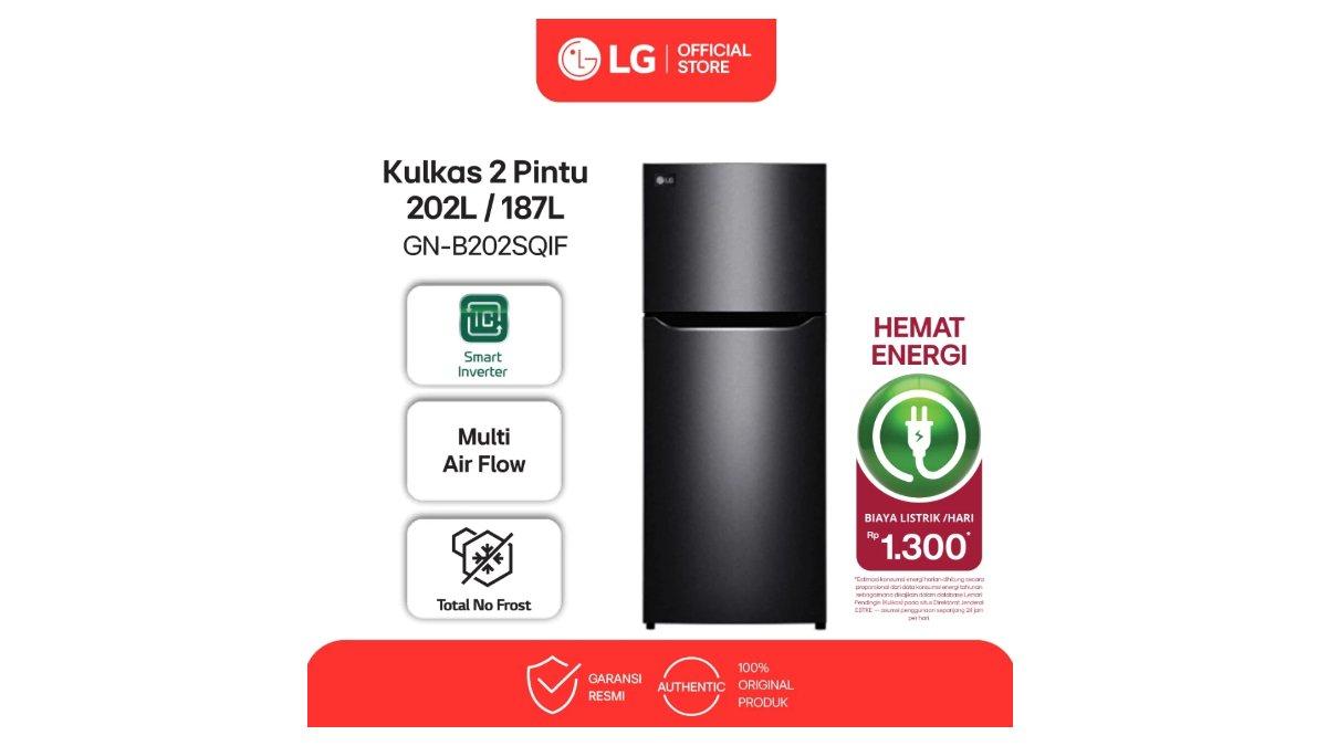 Ilustrasi rekomendasi LG Kulkas 2 Pintu 202L – GN-B202SQIF