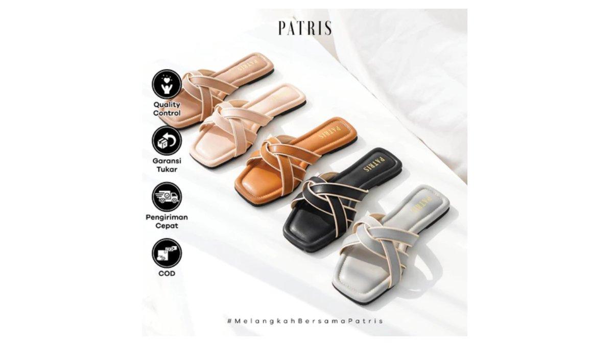 Ilustrasi rekomendasi Patris Marcheline Sandal Wanita Flat