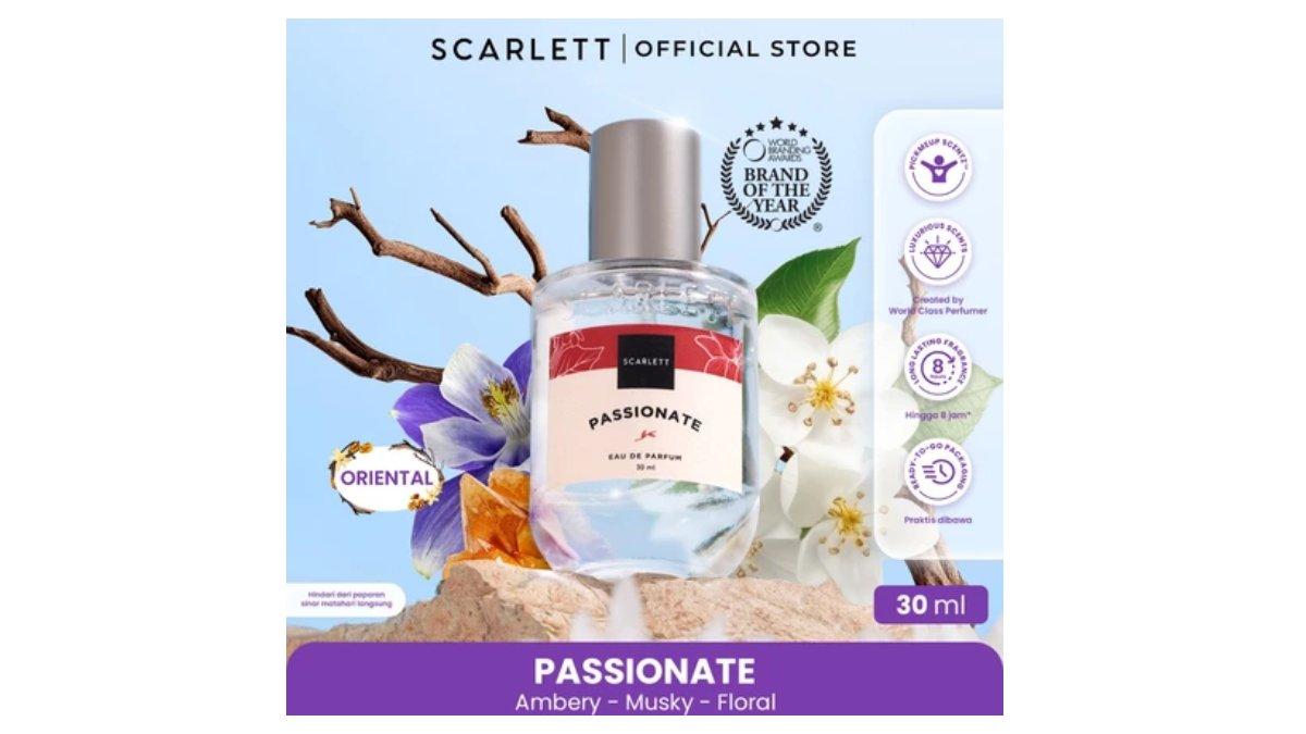 Ilustrasi rekomendasi Scarlett Whitening Eau De Parfum Passionate
