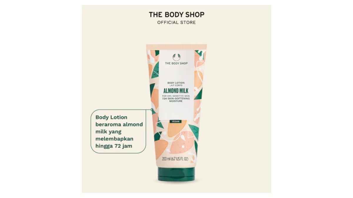 Ilustrasi rekomendasi The Body Shop Almond Milk Body Lotion