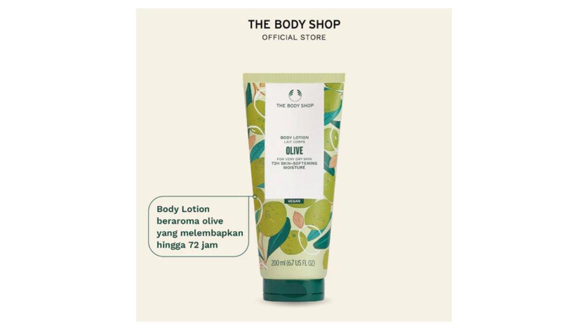 Ilustrasi rekomendasi The Body Shop Olive Nourishing Body Lotion