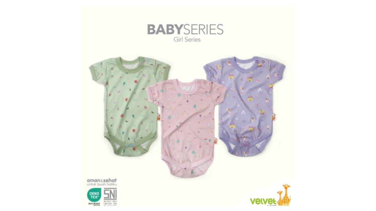 Ilustrasi rekomendasi Velvet Junior Baby Series ActiveWear Romper Segitiga Girl Series