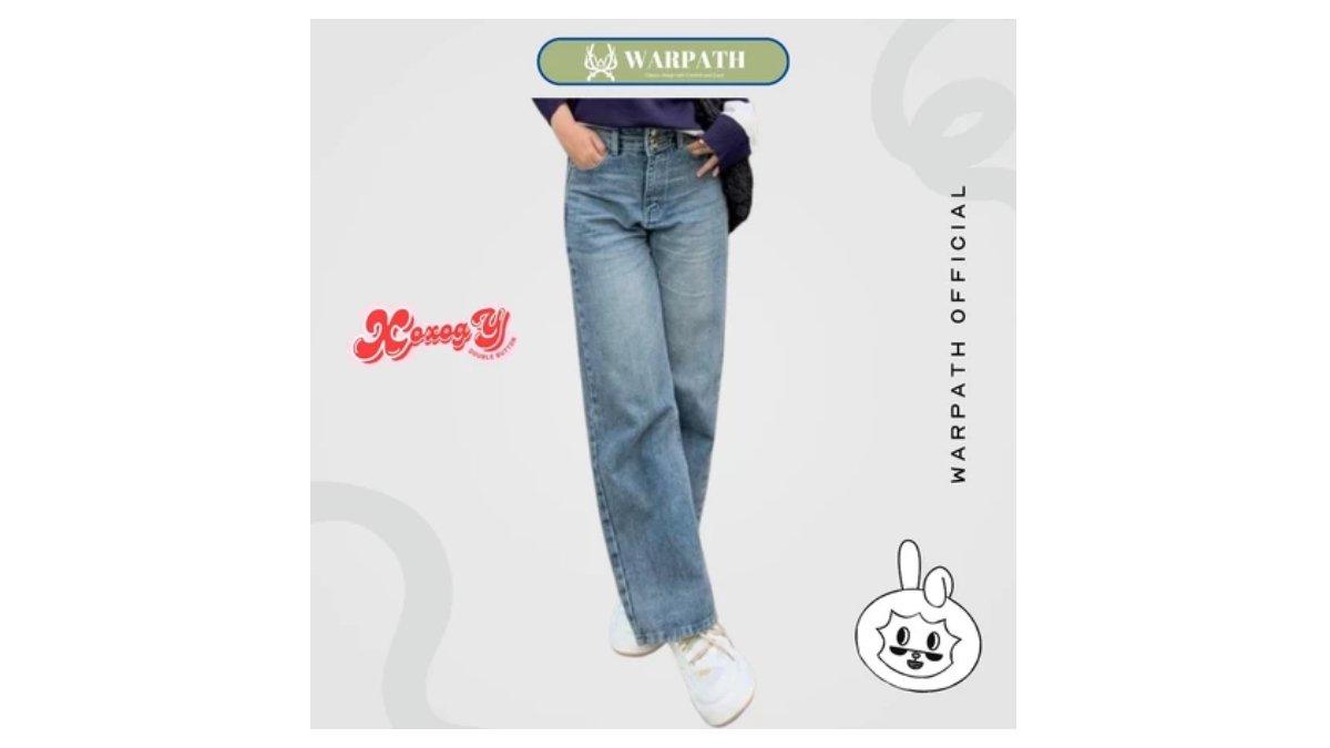 Ilustrasi rekomendasi Warpath - Celana Jeans Highwaist Kulot Jeans Xoxogy