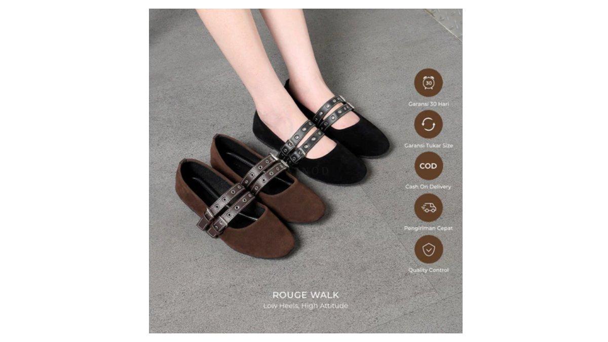 Ilustrasi rekomendasi Winod Ivy Flatshoes Mary Jane