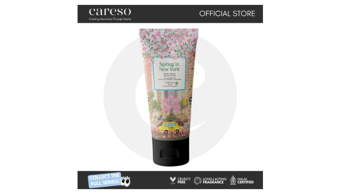 Ilustrasi rekomendasi body lotion Careso Spring in New York yang wangi