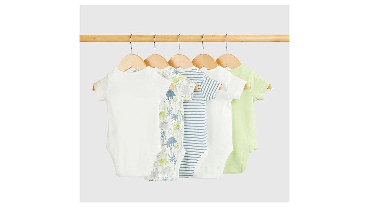 Ilustrasi rekomendasi bodysuit Mothercare Dinosaur Short-Sleeved Baby