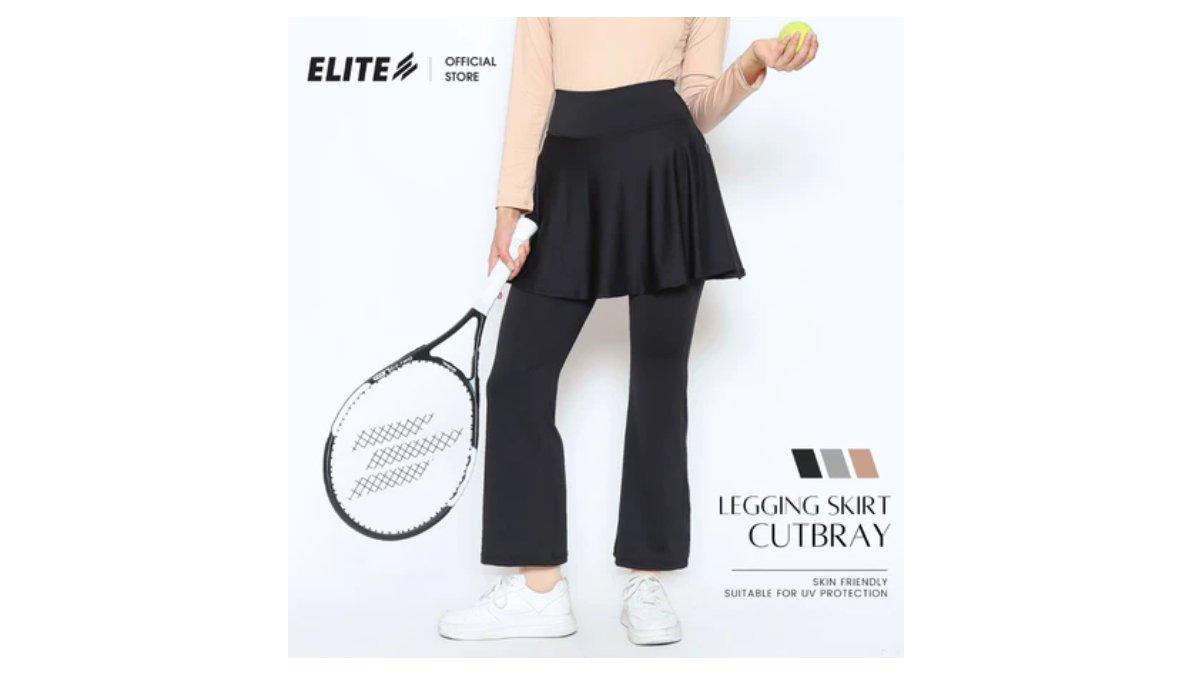 Ilustrasi rekomendasi legging skirt clasic cutbray desain untuk olahraga padel