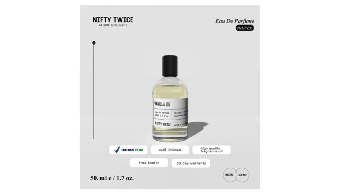 Ilustrasi rekomendasi parfum unisex Nifty Twice - Vanilla Ice Eau de Parfum