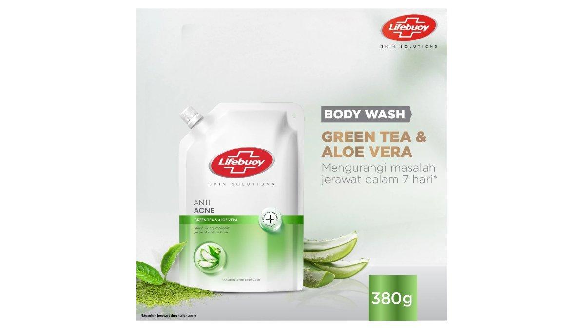 Ilustrasi rekomendasi sabun mandi refill Lifebuoy Greentea dan Aloevera