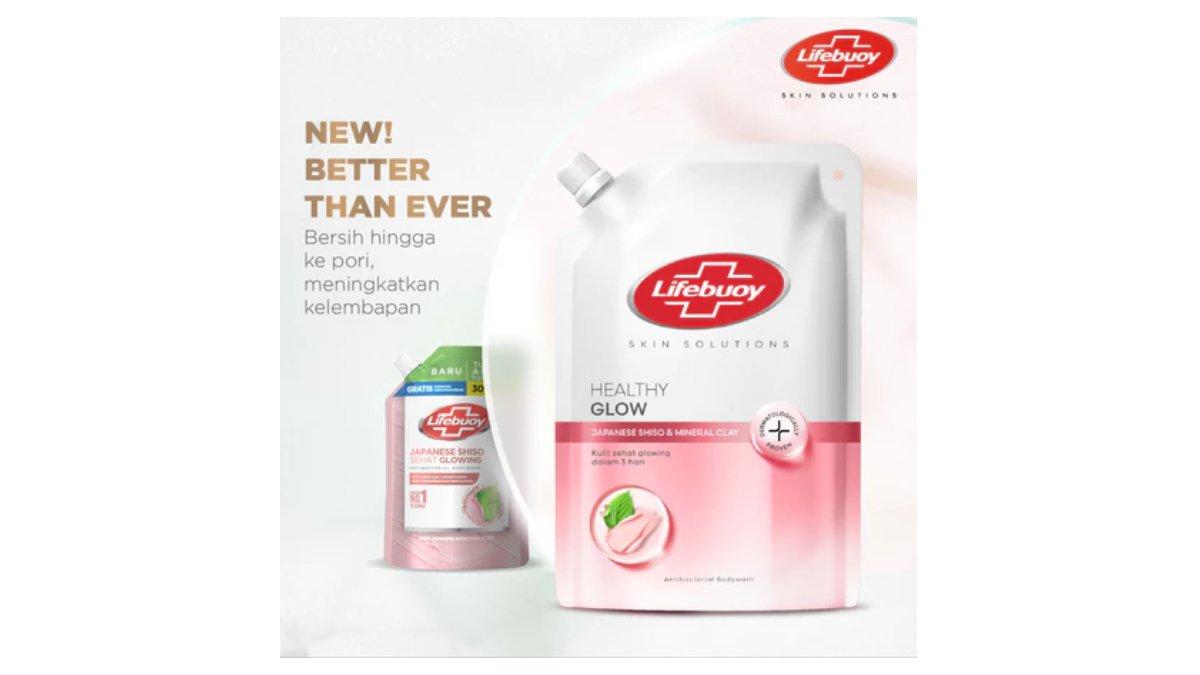 Ilustrasi rekomendasi sabun mandi refill Lifebuoy Japanese Shiso and Pink Clay