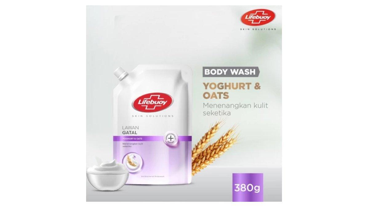 Ilustrasi rekomendasi sabun mandi refill Lifebuoy Yoghurt and Oats