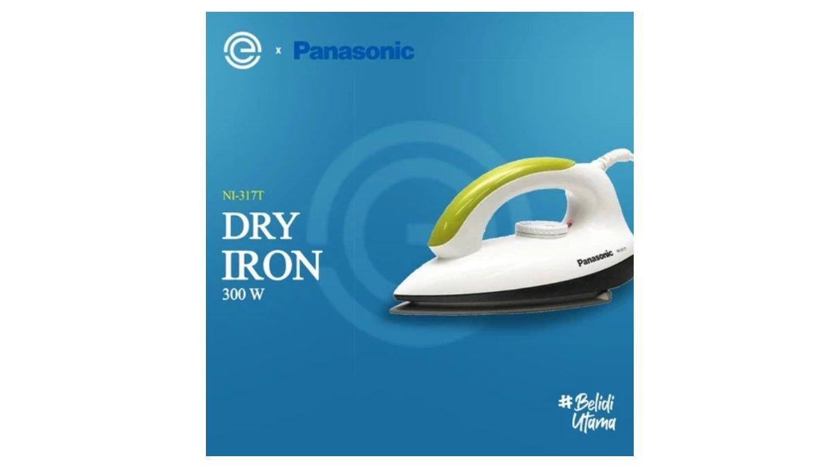 Ilustrasi rekomendasi setrika listrik Panasonic NI-317T anti lengket 300W