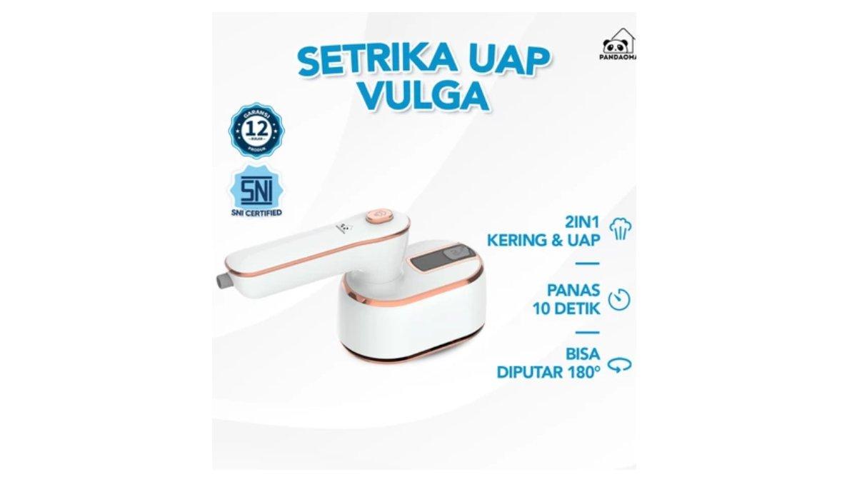 Ilustrasi rekomendasi setrika uap Pandaoma Vulga Setrika 2in1