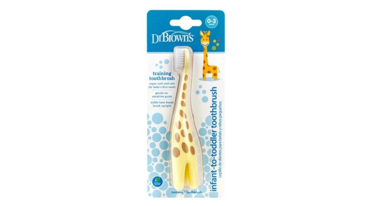 Ilustrasi rekomendasi sikat gigi Dr. Brown's Infant to Toddler Toothbrush