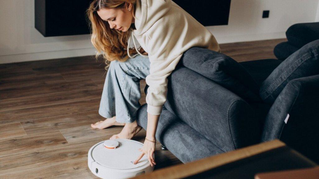 Ilustrasi robot vacuum.