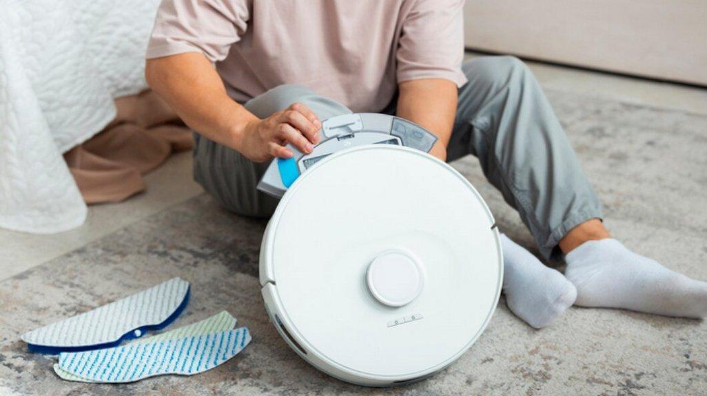 Ilustrasi robot vacuum.