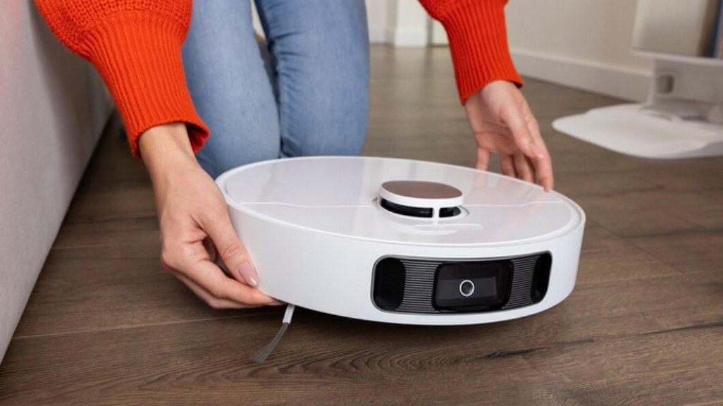 Ilustrasi robot vacuum.