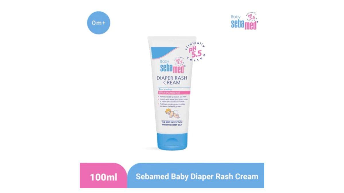 Ilustrasi sebamed baby diaper Diapers rash cream 100ml, krim ruam popok