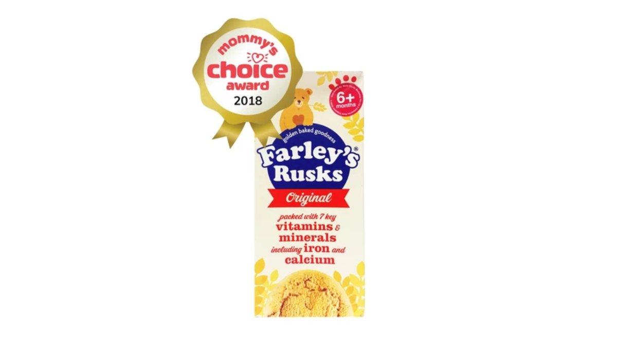 Ilustrasi snak bayi Heinz Farley's Baby Rusks 6+ Months 150g Singapore