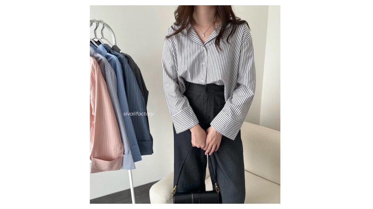 SIVALI Ziggy Top || Stripe Shirt 