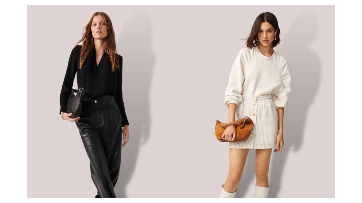 Ilustrasi tips fashion menggunakan warna monokrom untuk tubuh mungil