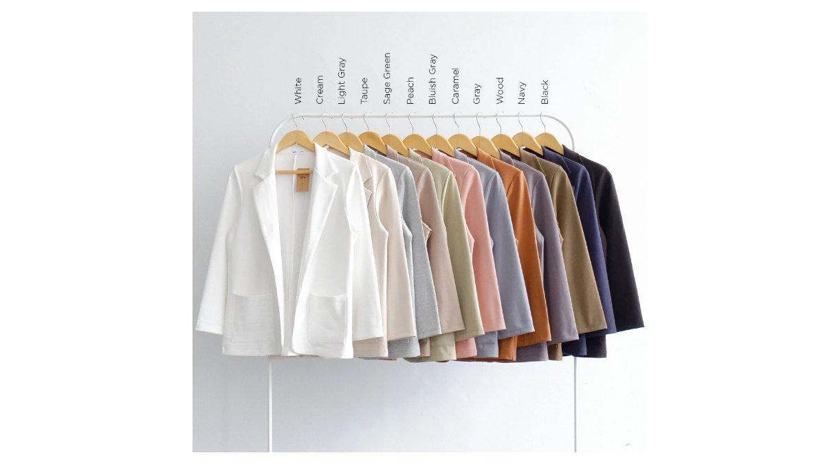 Isla Lora Blazer Basic - Formal Casual Lengan Panjang - Outerwear
