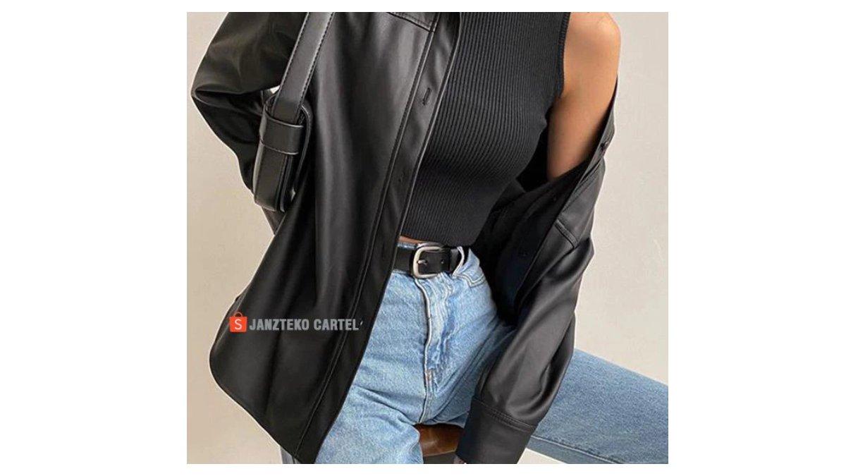 JNK x KMJ - Jaket Wanita Model Oversize Kemeja Blazer 