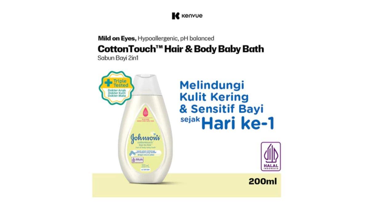JOHNSON'S CottonTouch Top-to-Toe Hair & Body Baby Bath