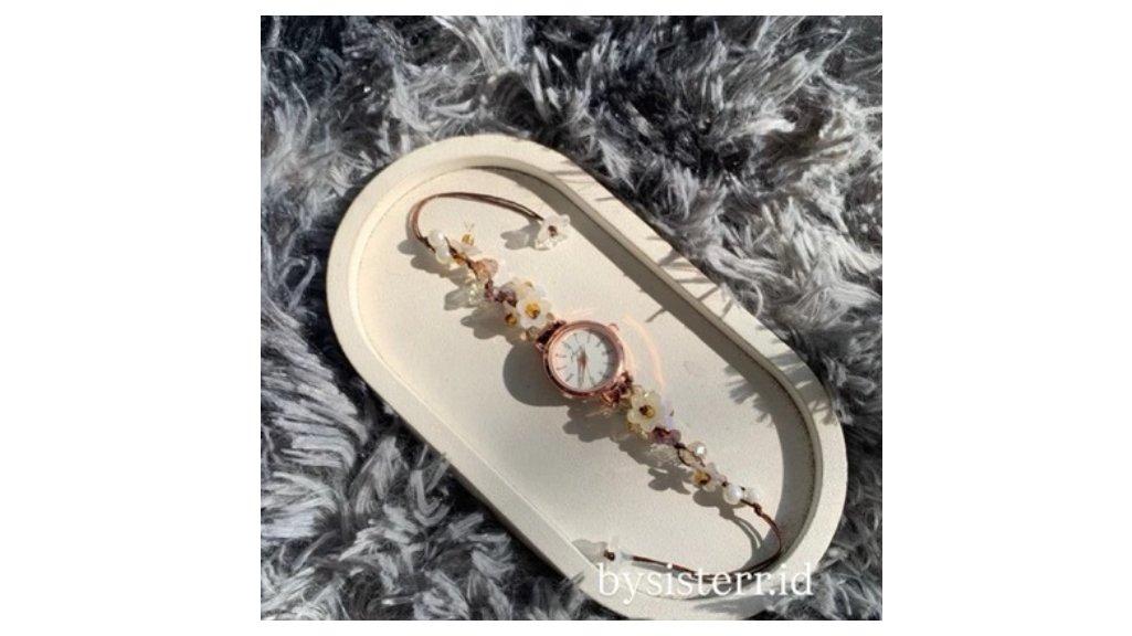 Jam tangan Fairy UPGRADE/ Jam tangan serut wanita/ Jam tangan wanita/ Jam tangan manik