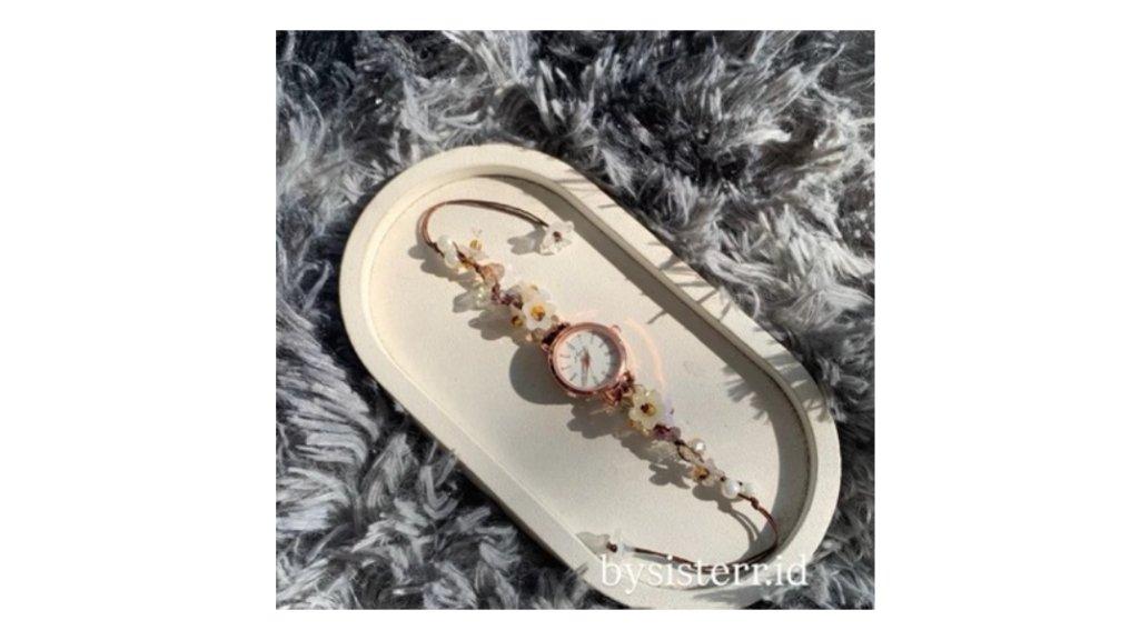 Jam tangan Fairy UPGRADE/ Jam tangan serut wanita/ Jam tangan wanita/ Jam tangan manik