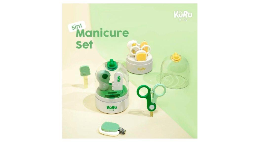 KURU Baby Nail Care Manicure Set 5in1 - Perawatan Gunting Kuku Bayi