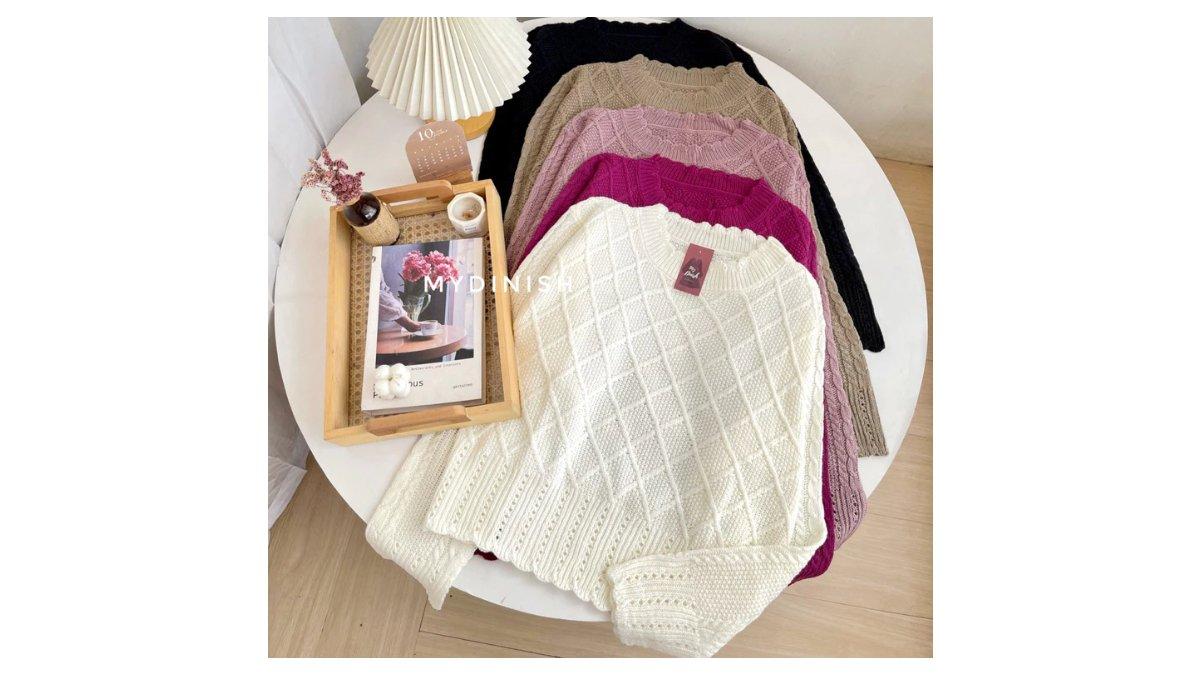 Kamila Curly Blouse - Atasan Blouse Wanita Rajut Premium