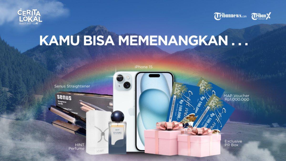 Hadiah yang bisa kamu dapatkan dari ikutan Cerita Lokal Batch 3: Travel Edition di aplikasi TribunX.