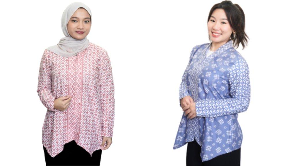 Kemeja Aristanova Motif Batik. Atasan batik bisa menjadi pilihan aman untuk tampil sopan tanpa terlihat terlalu formal.