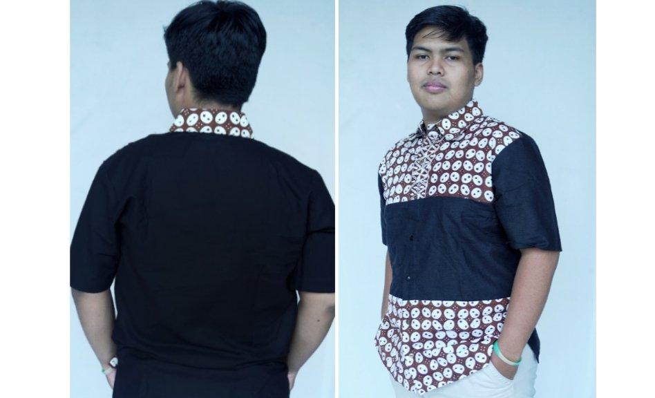 Kemeja Pria Katun Mix Batik Cap Seri Dewangga