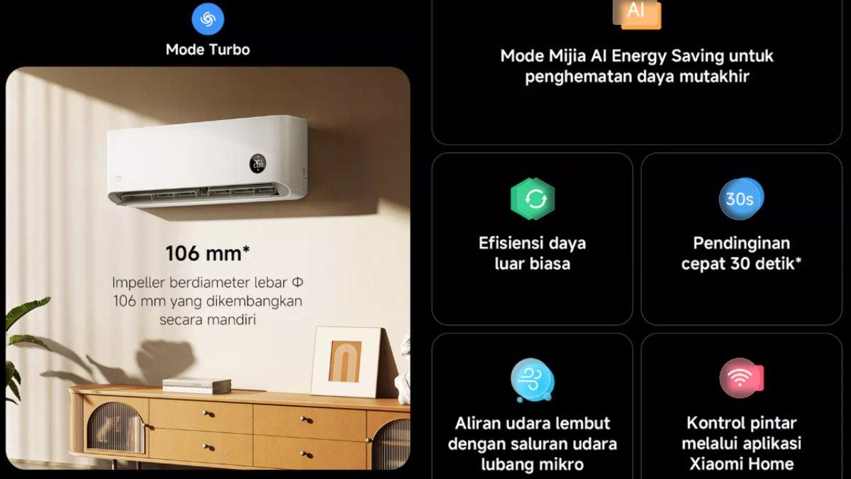 Keunggulan Xiaomi Mijia AC Air Conditioner 1 PK Inverter