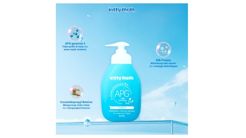 Kitty Mom Shampoo Bayi Anak Menumbuhkan & Melebatkan Rambut