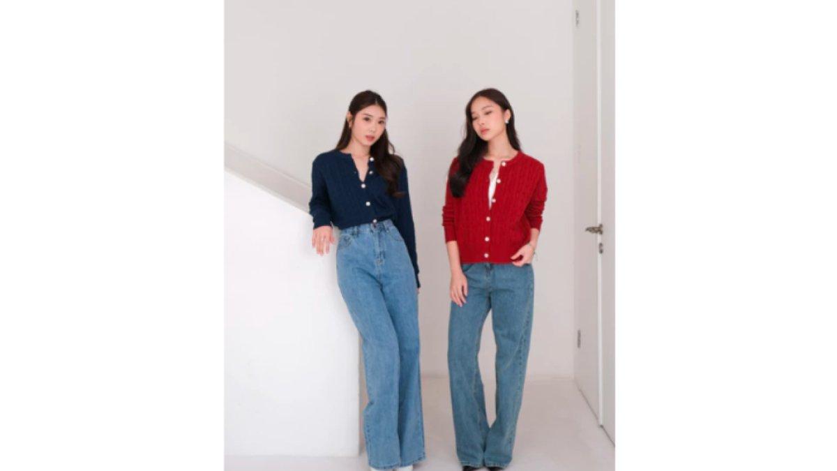 Kiyorawears - Haerin Knit Cardigan / Premium Cable Knit Sweater / Sweater Wanita