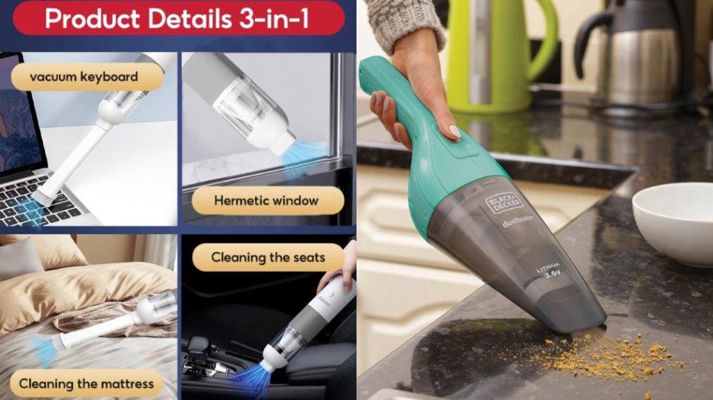 Kolase vacuum cleaner genggam.