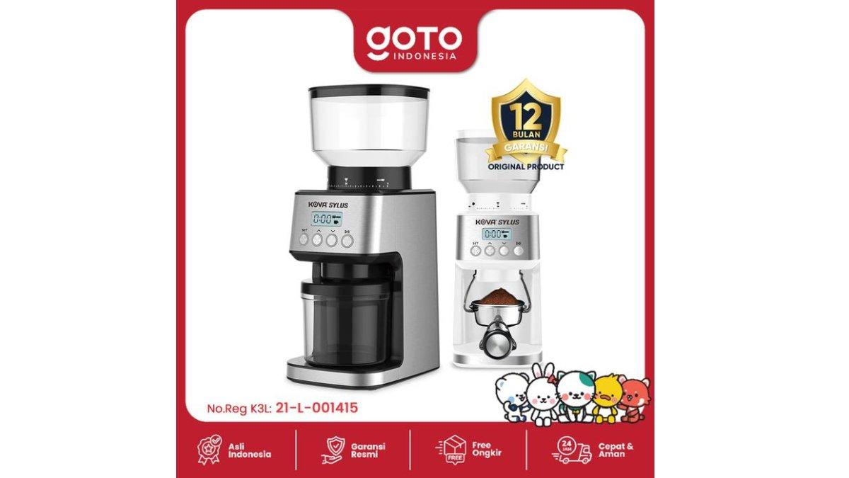 Kova Sylus Coffee Grinder Maker Digital Mesin Giling Biji Kopi Listrik