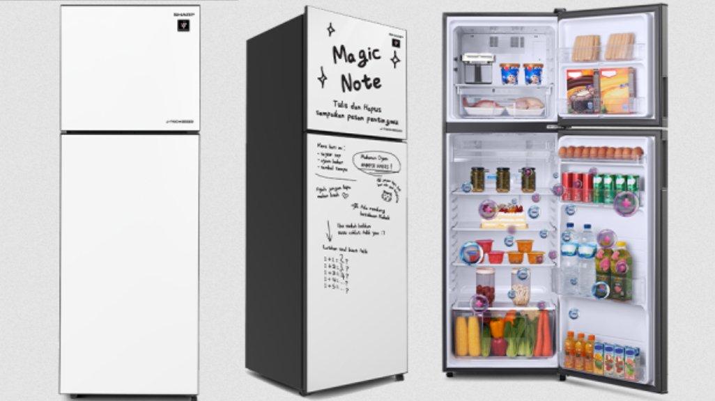 Review Lengkap Kulkas Sharp SJ-456GI-GW Shine Glass Door J-Tech Inverter - Tribunshopping.com