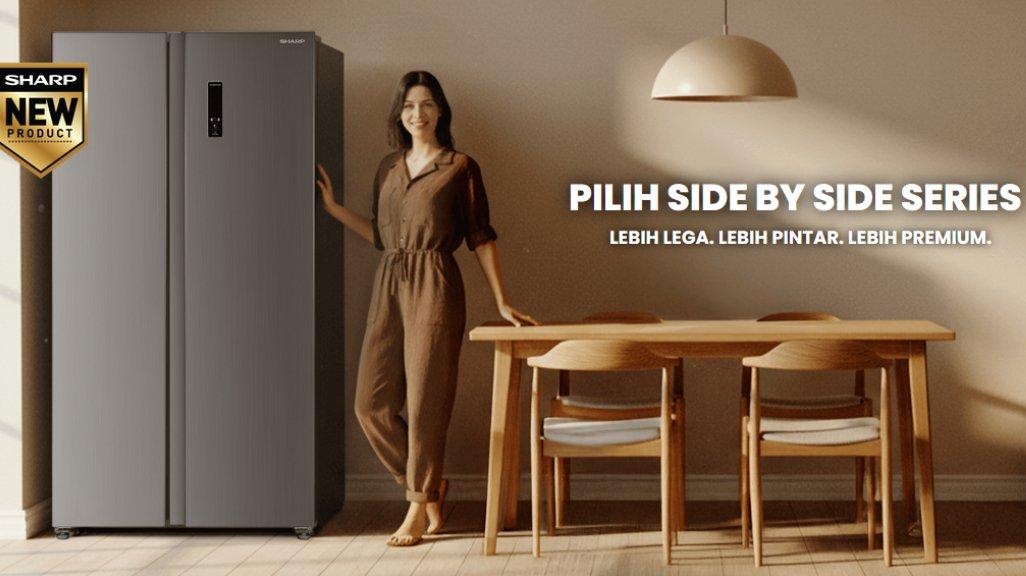 Review Lengkap Kulkas Sharp Side By Side SJ-IS61GA-BK, Cek Fitur Unggulannya - Tribunshopping.com