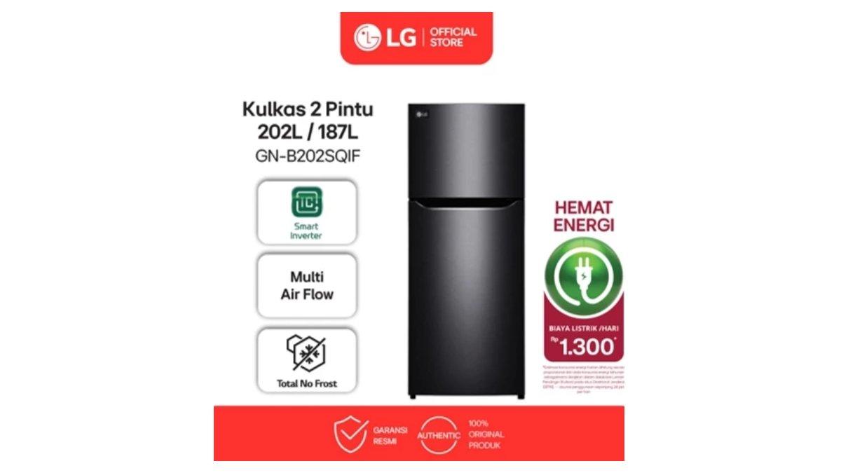 LG Kulkas 2 Pintu 202L / 187L