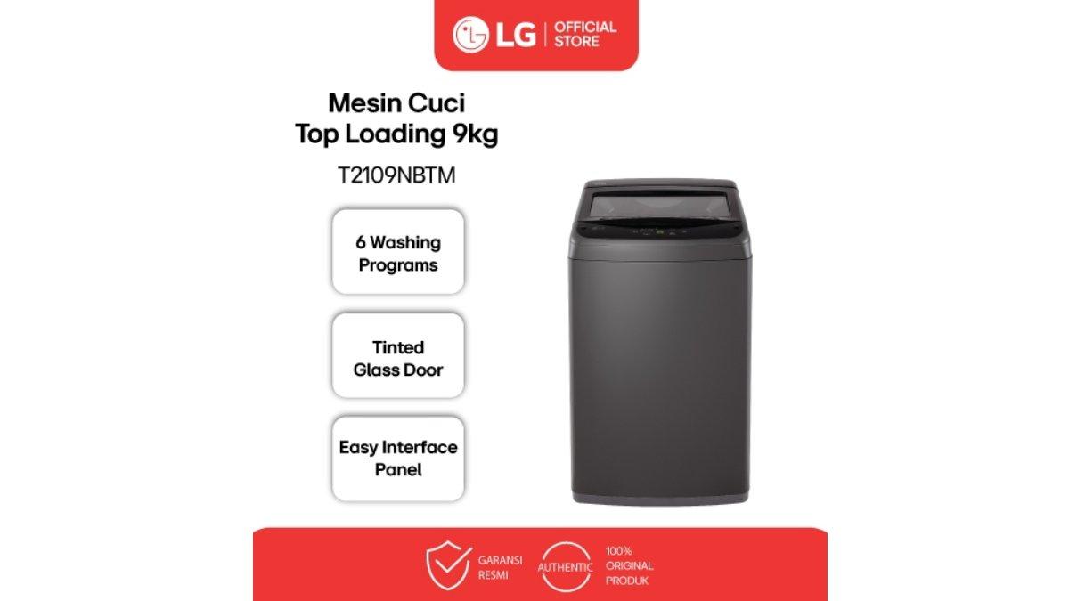 LG Mesin Cuci 9kg Top Loading T2109NBTM