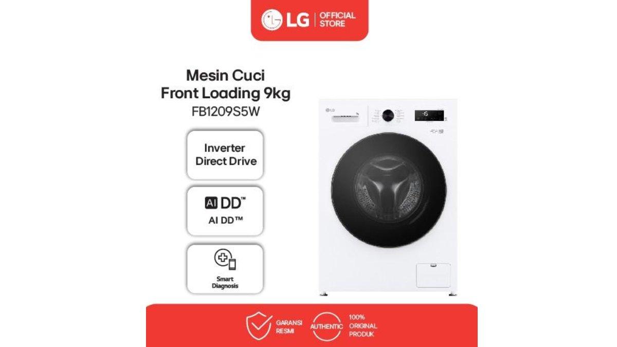 LG Mesin Cuci Front Loading 9Kg FB1209S5W