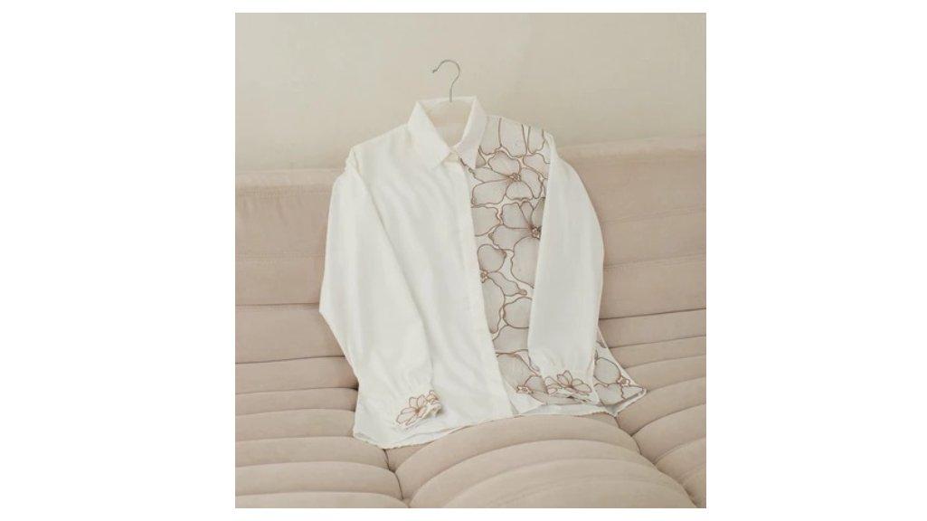 LUISA SHIRT | ATASAN WANITA BORDIR PREMIUM | KEMEJA WANITA AESTHETIC EARTH TONE