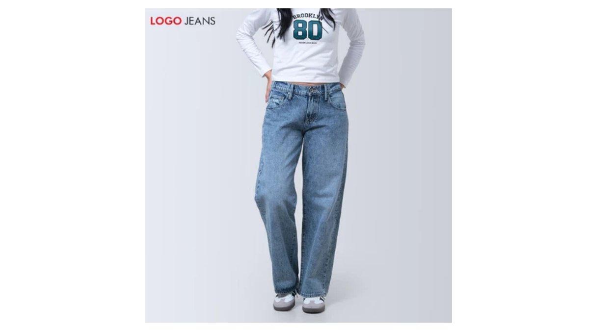 Logo Jeans Celana Jeans Loose K2 Light Blue 43LK2L3LL
