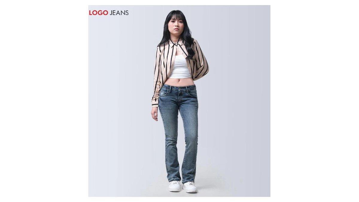 Logo Jeans Celana Jeans Wanita Bootcut K3 Series Medium Blue 43BK3L3MD