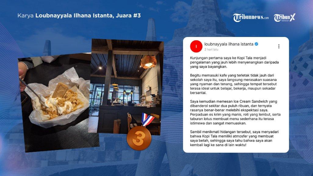 Loubnayyala, pemenang kedua, berbagi pengalaman inspiratif: ikut relawan, buka stand debat, hingga hadir di Womenspirasi Summit.